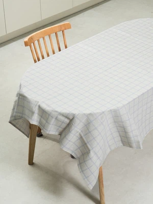 체크 패턴 인쇄 테이블 보 180 X 140 cm