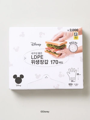 디즈니 데일리모던 LDPE 위생 장갑 170매입