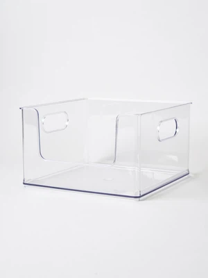 오픈형 투명 수납함 중형 25.4 X 25.4 X 15.2 cm