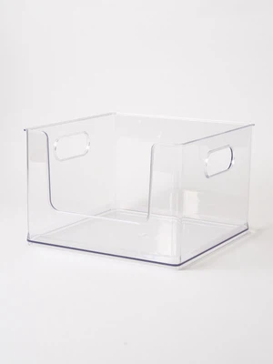 오픈형 투명 수납함 대형 30.5 X 30.5 X 20.3 cm