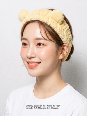 디즈니 베이커리 푸 귀 모양 헤어밴드