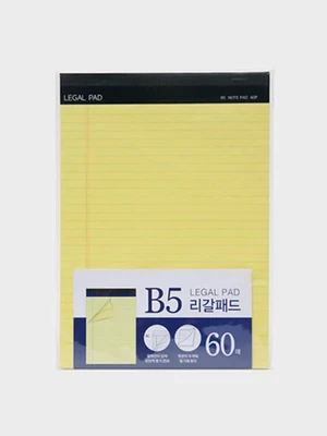 B5 옐로우 리갈패드 60매입