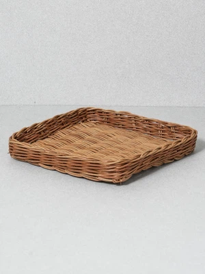 라탄 다용도 트레이 21 X 21 X 3.3 cm