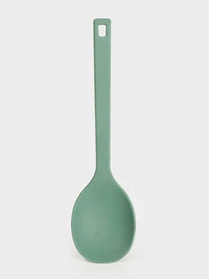 바닥에 닿지 않는 실리콘 요리스푼 그린