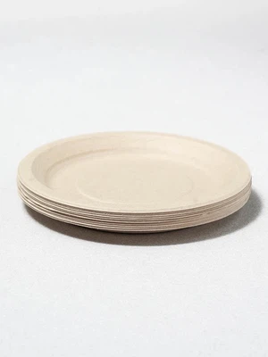 대나무 펄프 접시 18 cm 10개입
