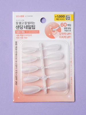 MTB 샌딩 네일 팁 60개입 아몬드