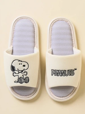 스누피 푹신한 자수 트임 거실화 270 mm