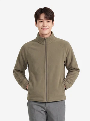 긴팔 플리스 자켓 L 카키