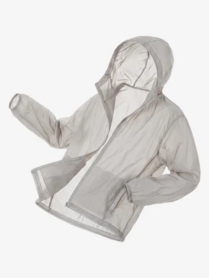 나일론 경량 후드 집업 바람막이 2XL 라이트그레이
