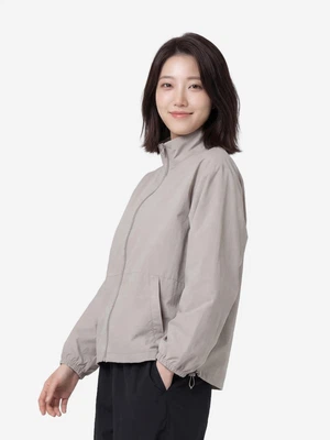 나일론 집업 바람막이 S 웜그레이