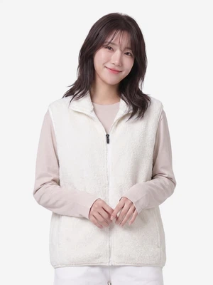 플러피 조끼 플리스 집업 L