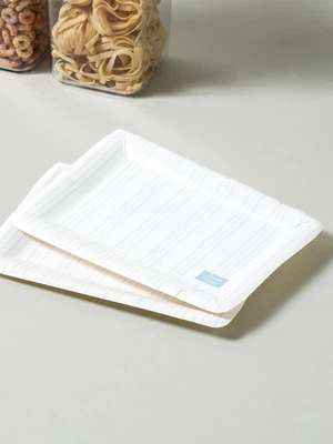 직사각 종이 접시 23.5 X 16 cm 10매입
