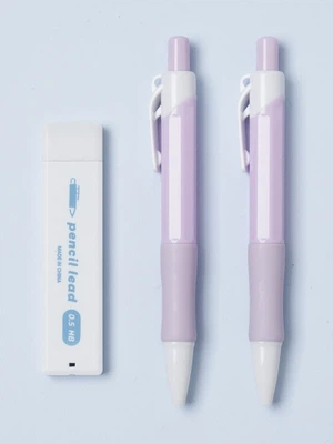 미니문구 컬러 샤프＆리필심 세트 0.5 mm 2개입