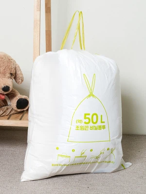 조임끈 비닐봉투 50 L 40매입