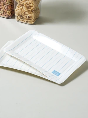 직사각 종이 접시 30 X 18 cm 8매입