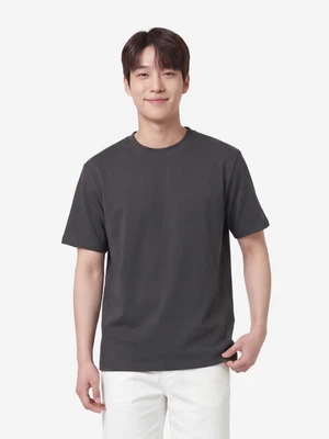 이지쿨 코튼 루즈핏 티셔츠 XL 블랙