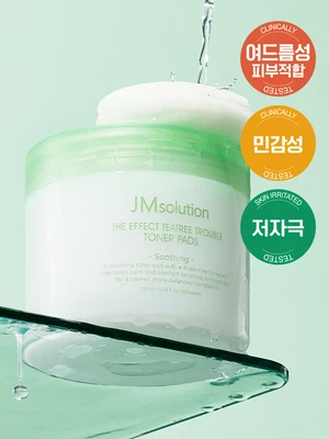 [트러블 케어]제이엠솔루션 더 이펙트 티트리 트러블 토너패드 170 ml 100매입