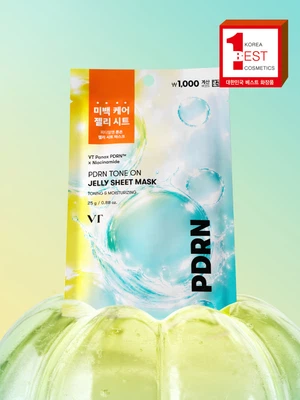 [생기충전]VT PDRN 톤온 젤리 시트 마스크 1매입