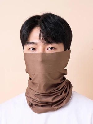 가을이왔어요 스포츠 스카프 브라운