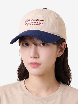 프렌치무드 배색 볼캡