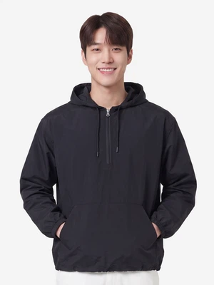나일론 후드 아노락 L 블랙