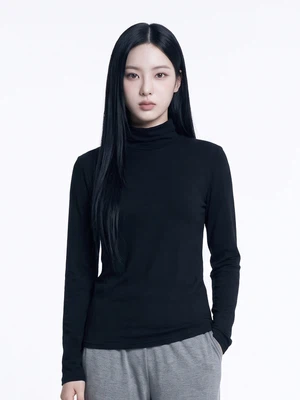 이지웜 여성용 터틀넥 긴팔 L