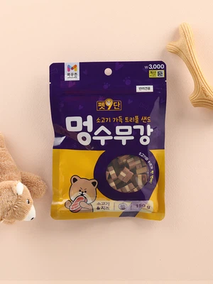 목우촌 멍수무강 트리플큐브 소고기&amp;치즈 150 g