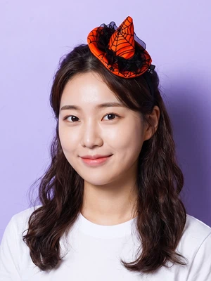 할로윈 마녀 모자 머리핀 2개입