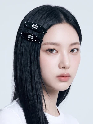 키르시 미니 집게핀 블랙