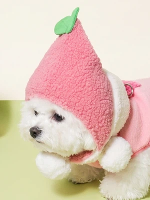 [펫] 방울 목도리 모자