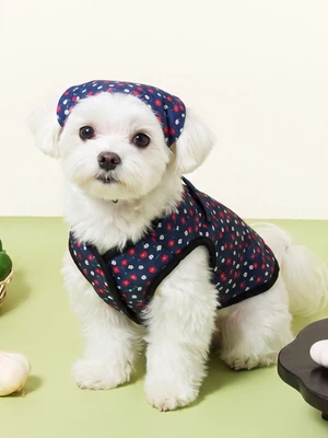 [펫] 김장 조끼 네이비 M