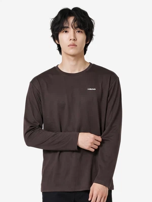HEAD 기모 긴팔티 M/L/XL 브라운